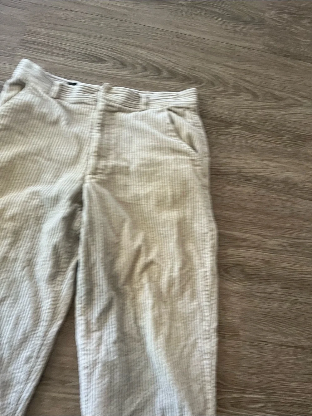Reunion Cream Corduroy Pants Mens 34x30 Beige Wide Wale Relaxed Baggy Y2K Skate